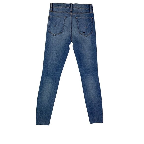 Hudson Womens Blue Barbara High Waist SPR Pockets Denim Skinny Jeans Size 25 - Picture 4 of 8